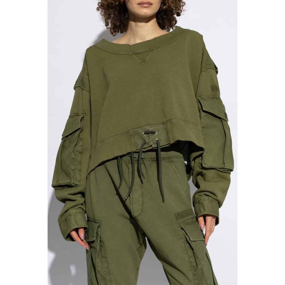 Dsquared2 Sweatshirt met strikken Green Dames