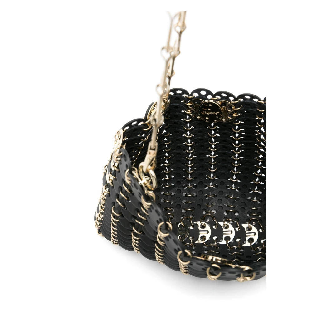 Paco Rabanne Zwart Goud Handtas Black Dames