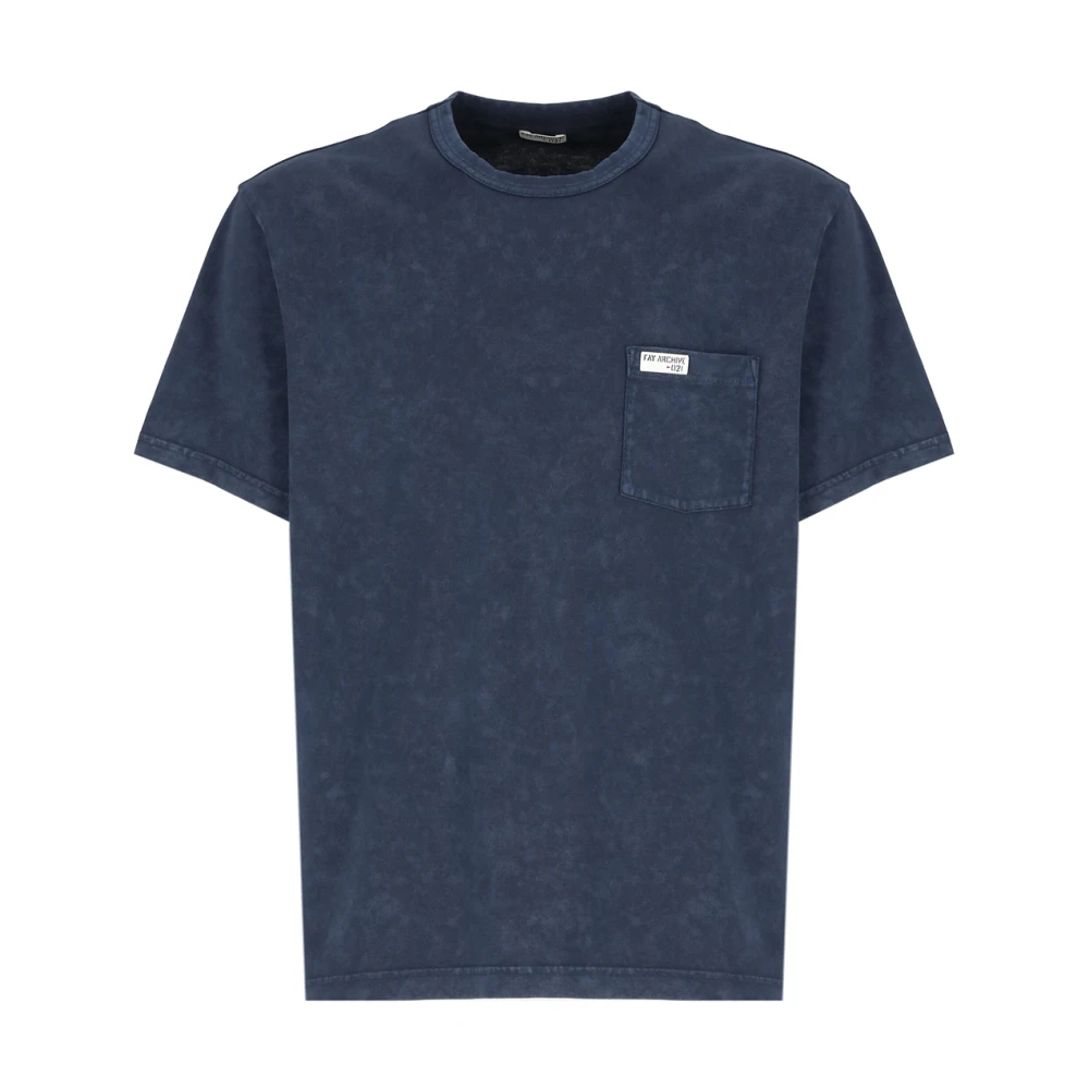 Fay T-Shirts Blue Heren