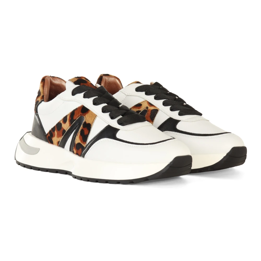 Alexander Smith Sneakers met dierenprint White Dames