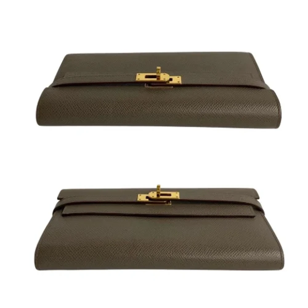Hermès Vintage Pre-owned Canvas wallets Brown Dames