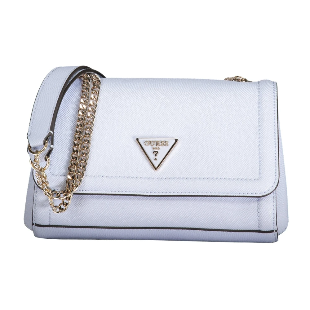 Guess Blauwe Polyethyleen Handtas Noelle Schoudertas Blue Dames