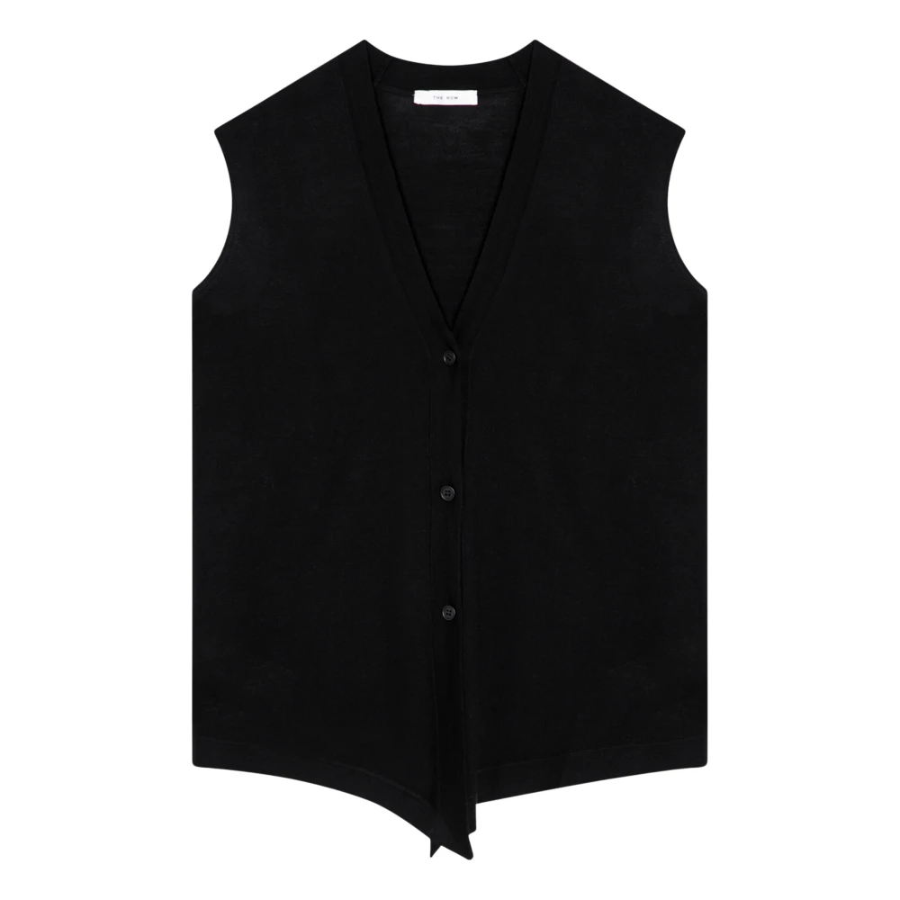 The Row Korte Cardigan Trui Black Dames