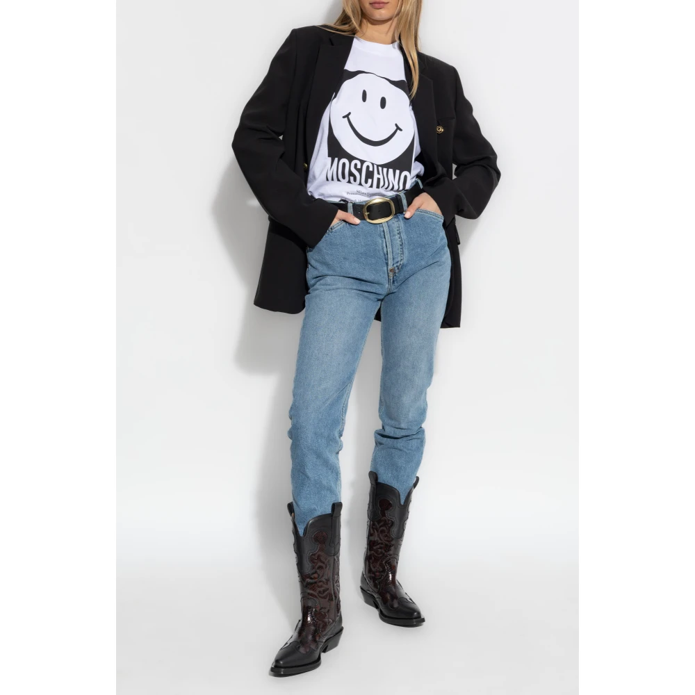 Moschino Smiley White Dames