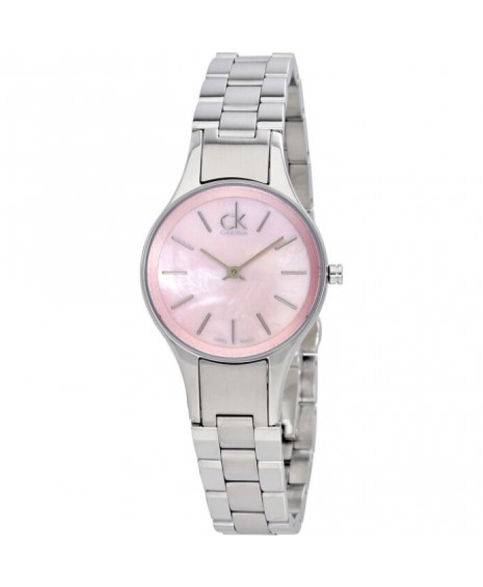 montre-a-quartz-simplicity-avec-cadran-rose-et-bracelet-en-acier-inoxydable