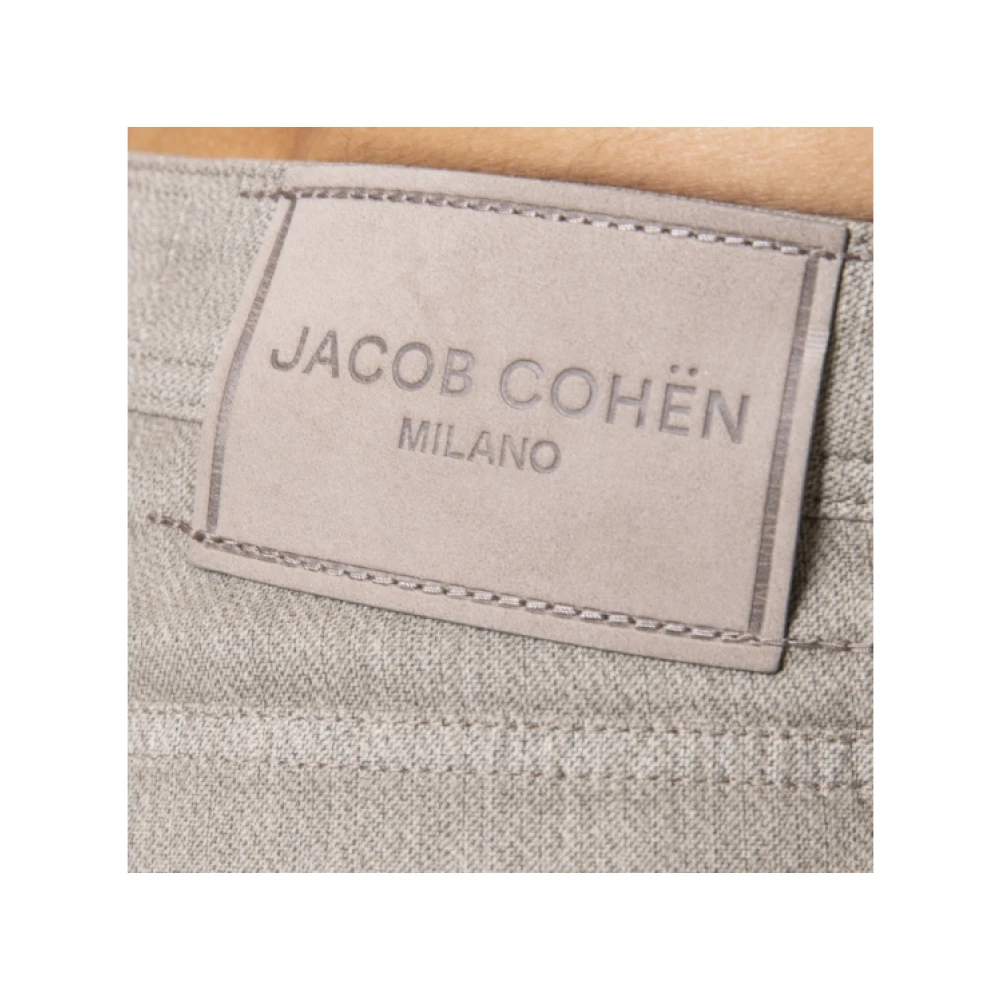 Jacob Cohën Taupe Katoenen Jeans Bard Model Gray Heren