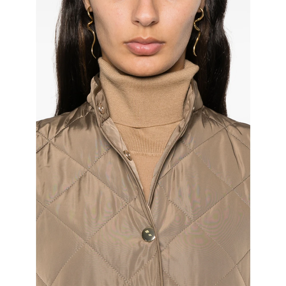 Kaos Gevoerde Parka met Interne Dons Brown Dames
