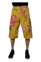 short-bermuda-cargo-floral-jaune