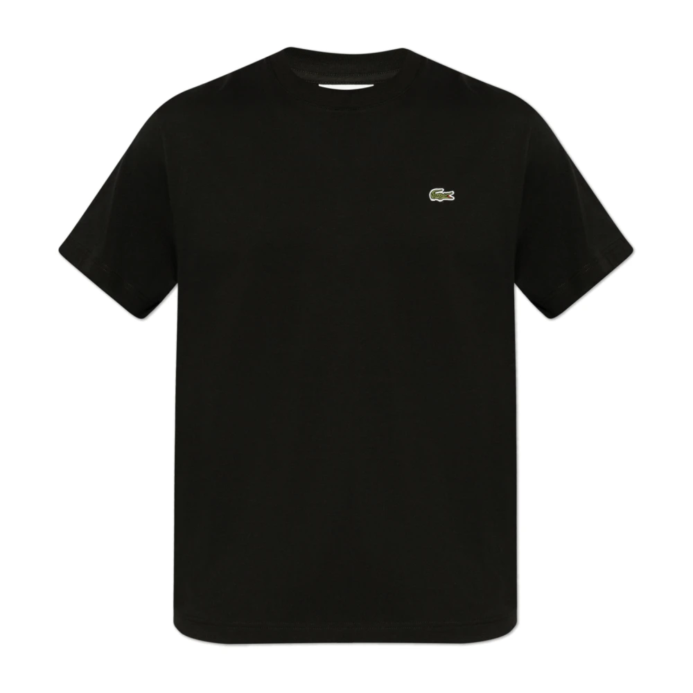 Lacoste T-shirt med logopatch Black, Herr