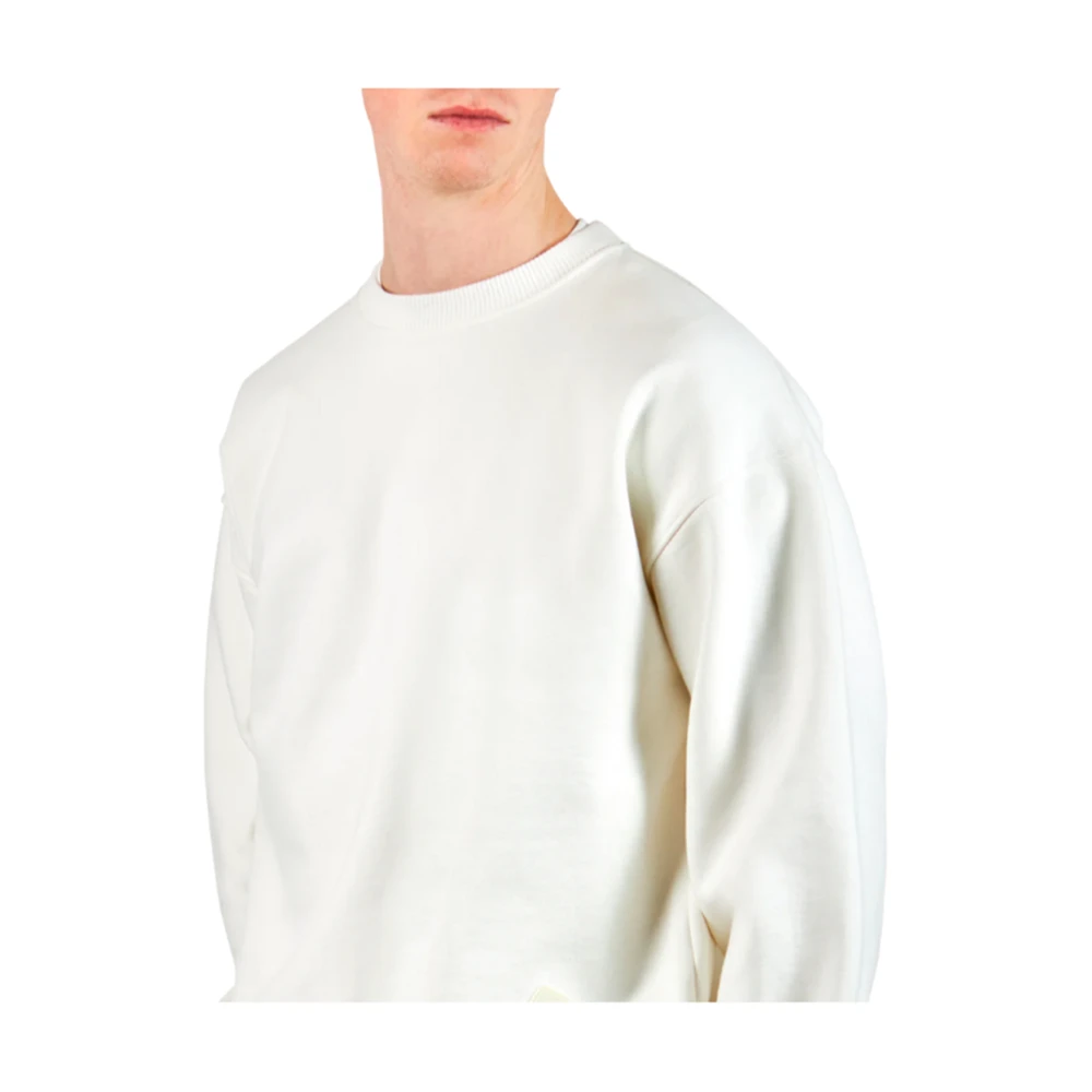 Philippe Model Contrast Print Sweater Wit White Heren