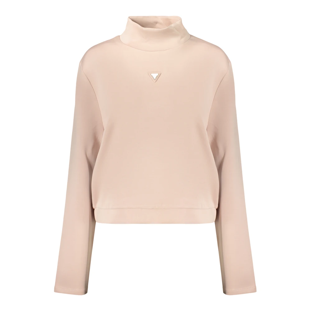 Guess Long-Sleeved Sweatshirt - Female - Sweatshirts - Pink - S - Sweatshirts & Hoodies