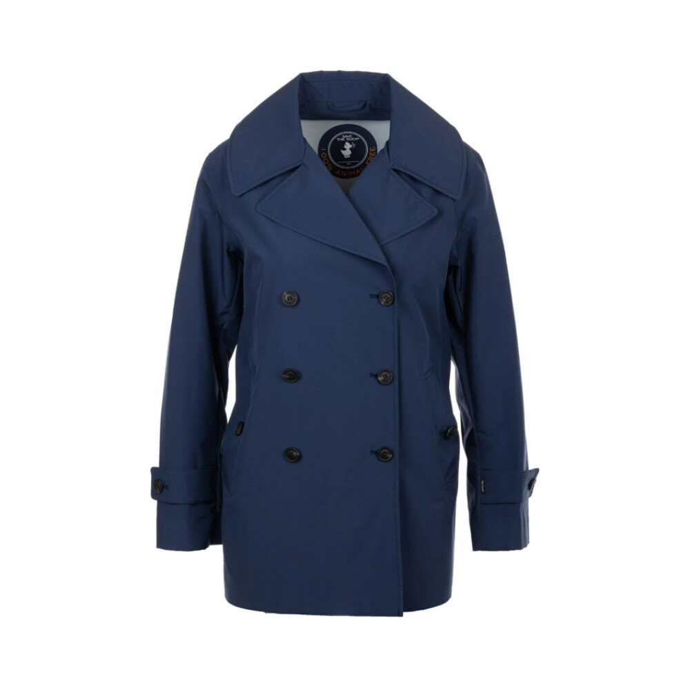 トレンチコート MIUMIU NAVY BLUE COTTON TRENCH COAT Coats And Jackets For Women | Miu Miu