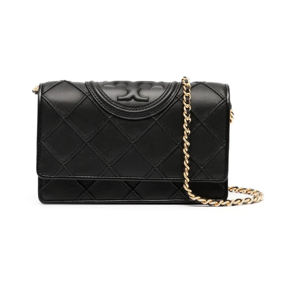 Tory Burch Fleming Soft Chain Plånbok Black, Dam