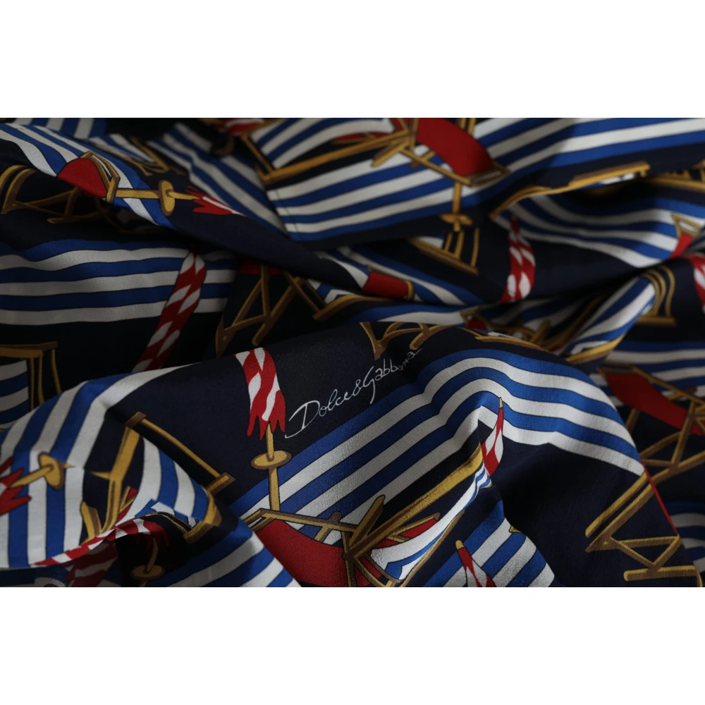 Dolce & Gabbana Multicolor Zijden Strandoverhemd Multicolor Heren
