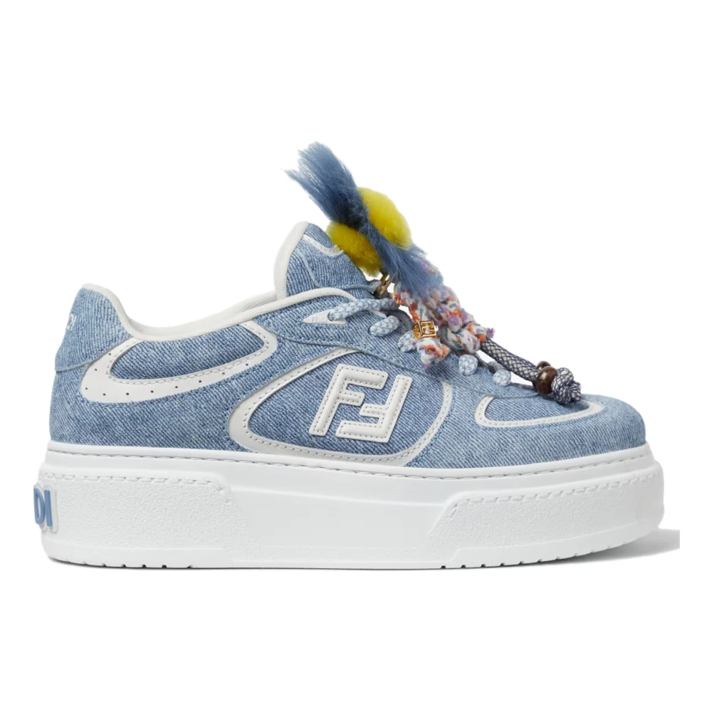 Fendi Women's Blue Match Trainers - Sneakers - 7 Uk - Shoes