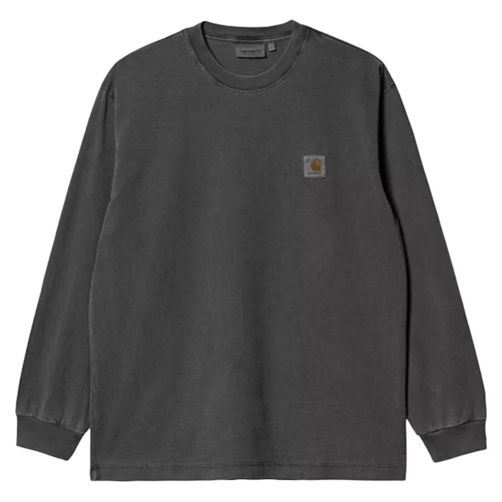 Carhartt WIP Ruimvallend T-shirt Lange Mouwen Grafiet Black Heren