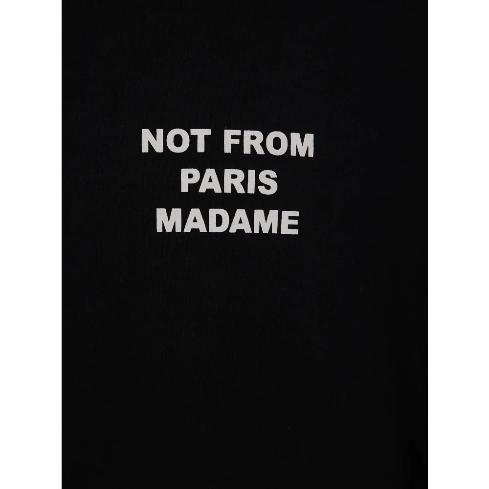 Drole de Monsieur Sport Slogan T-Shirt Black Heren