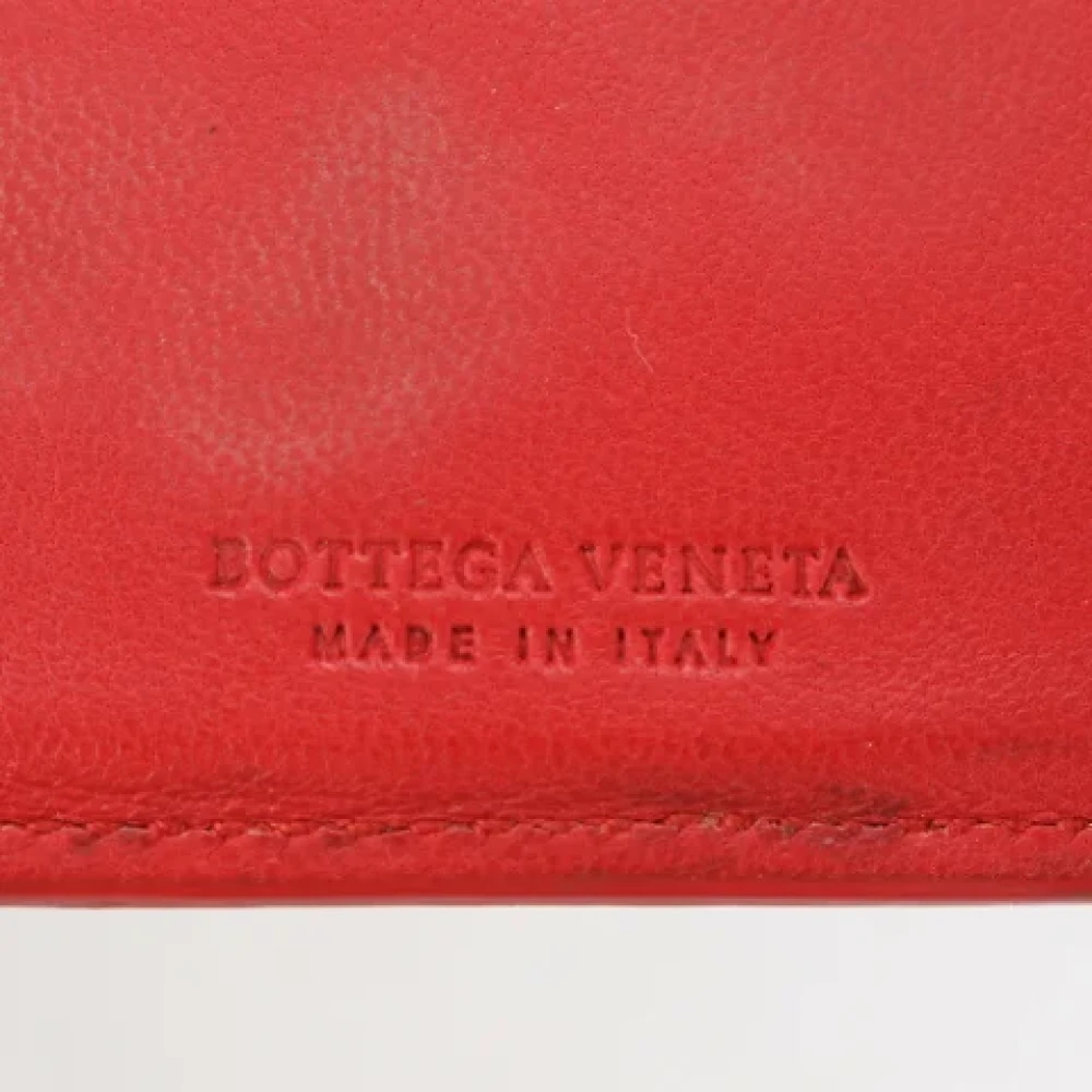 Bottega Veneta Vintage Pre-owned Leather wallets Orange Heren