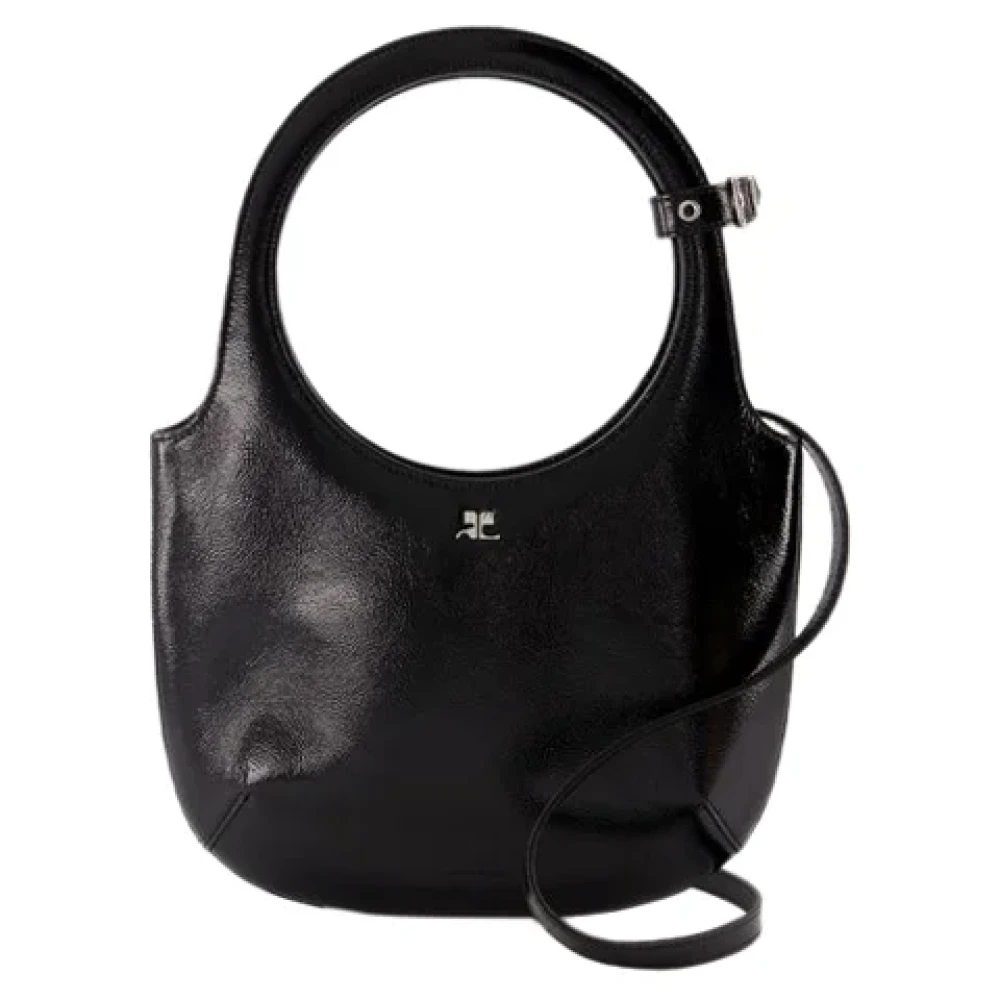 Courrèges Leather handbags Black Dames