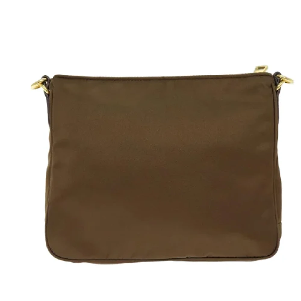 Prada Vintage Pre-owned Nylon prada-bags Brown Dames