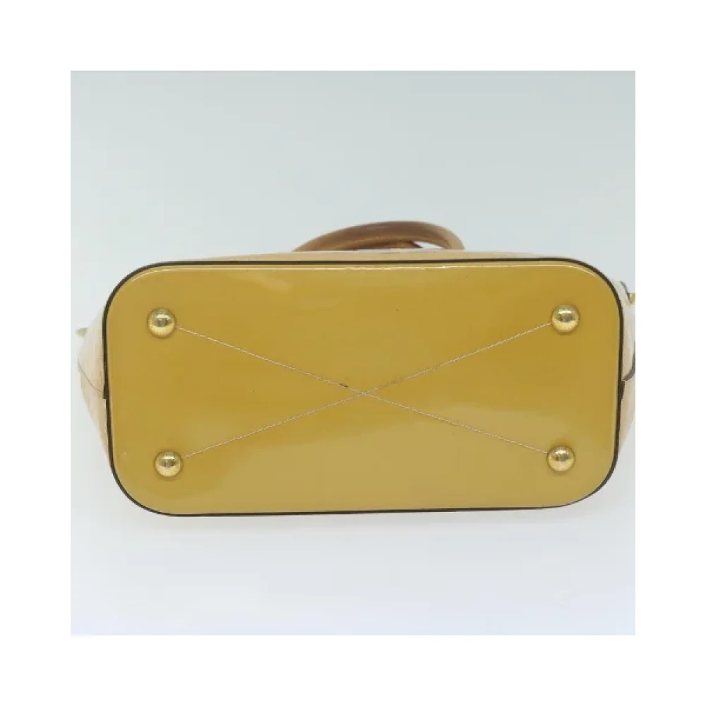 Louis Vuitton Vintage Pre-owned Leather handbags Beige Dames