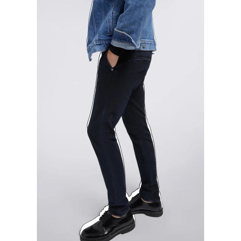 GAS Skinny Fit Chino Jeans in Donkerblauw Blue Heren