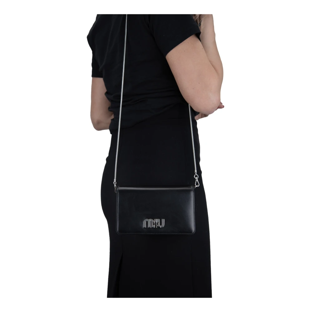 Miu Dames Schoudertas Girello Stijl Black Dames