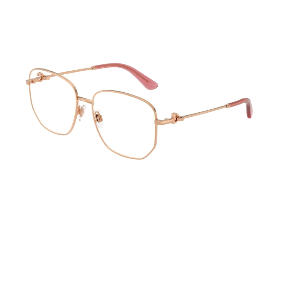 Dolce & Gabbana Vierkant Frame Ultra-Vrouwelijke Bril Pink Dames