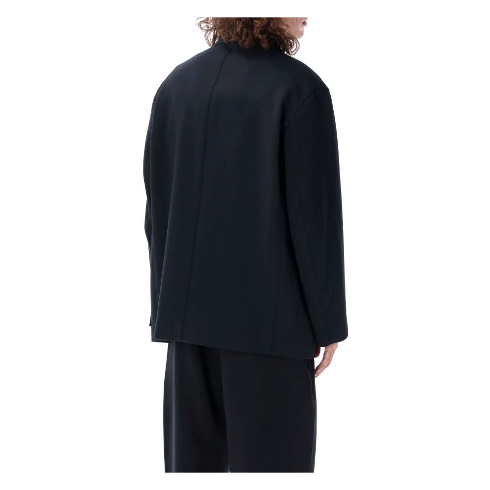 Studio Nicholson Donkerblauwe Wollen Blazer Blue Heren