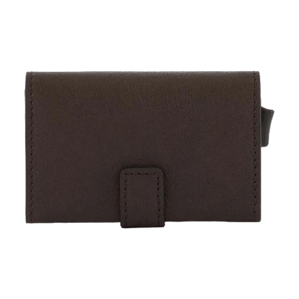 Piquadro Donkerbruine Rfid Creditcardhouder Brown Heren