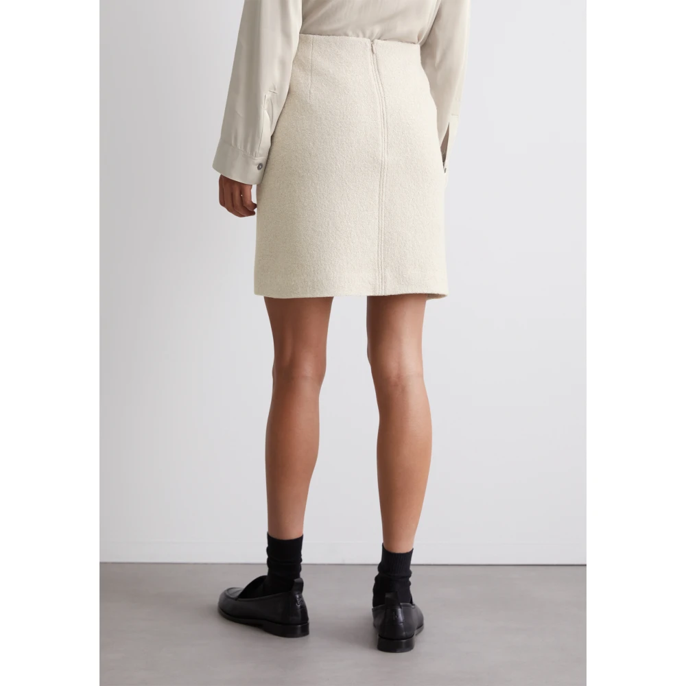 Marc O'Polo Wollen minirok gevormd Gray Dames