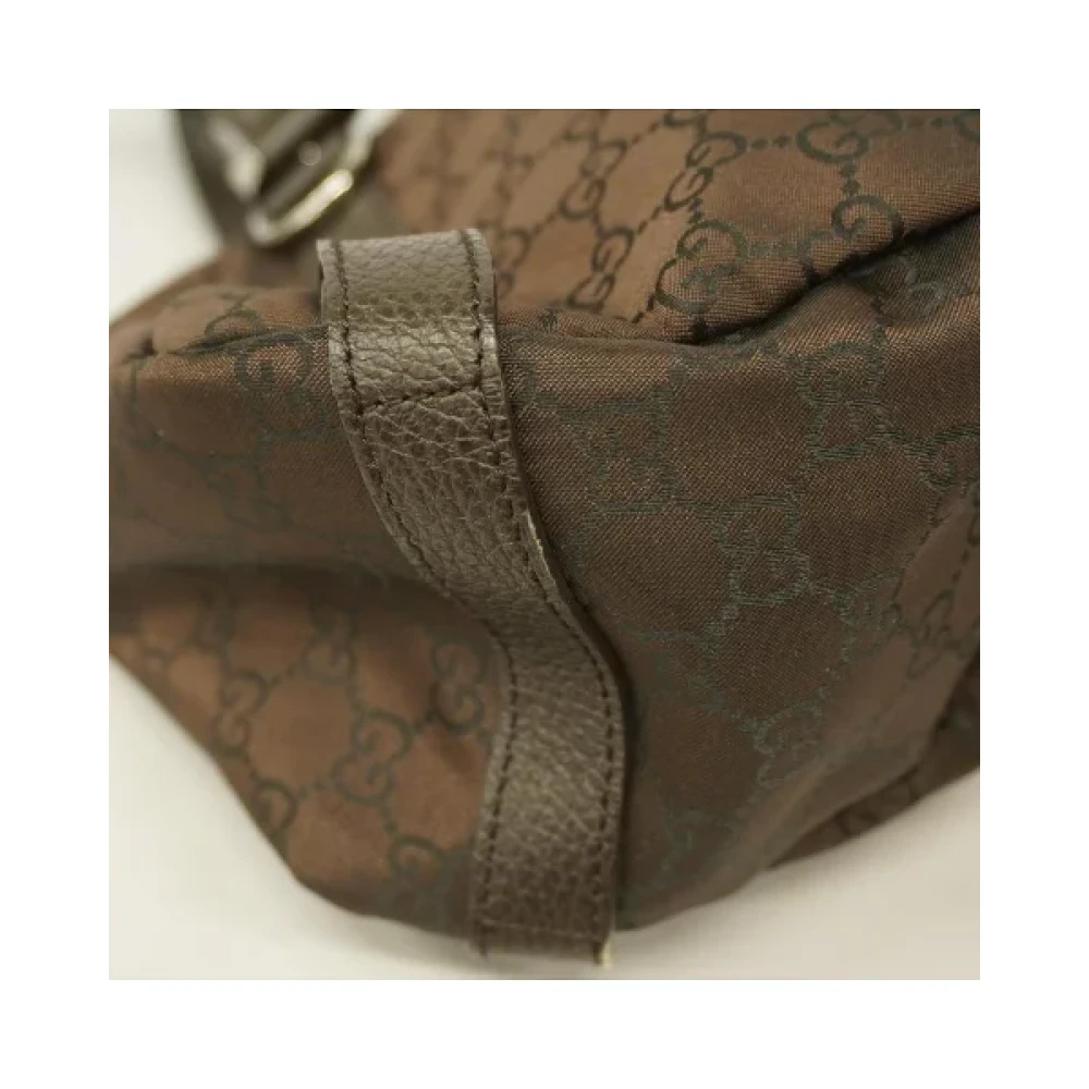 Gucci Vintage Pre-owned Fabric gucci-bags Brown Dames
