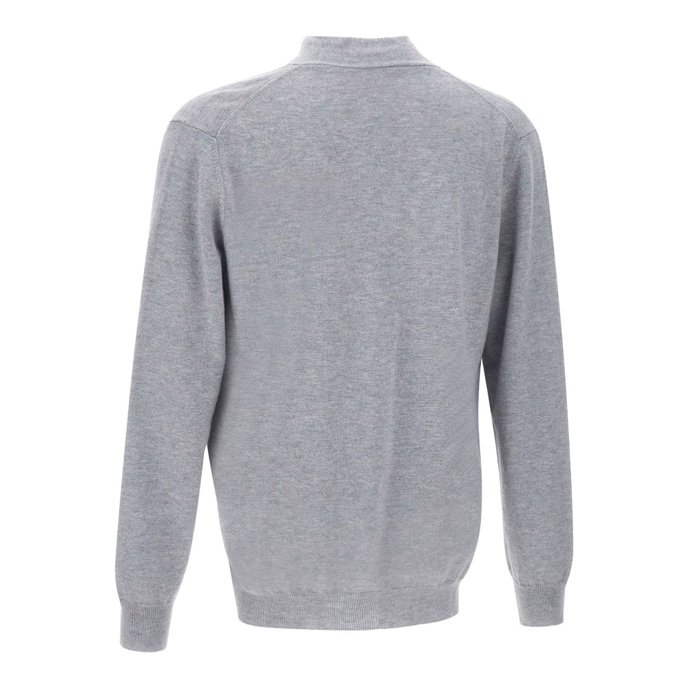 Kangra Merino Wol Vest Parel Grijs V-Hals Gray Heren