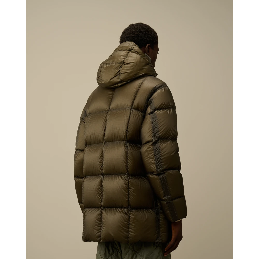 C.P. Company Lange donsjas in Grape Leaf Green Heren