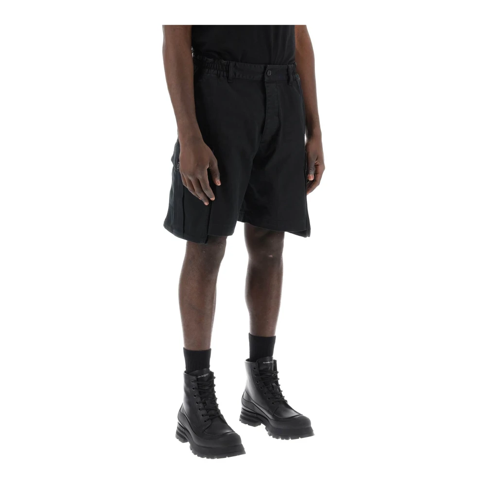 Dsquared2 Cargo-geïnspireerde Bermuda shorts met Urban 64 print Black Heren