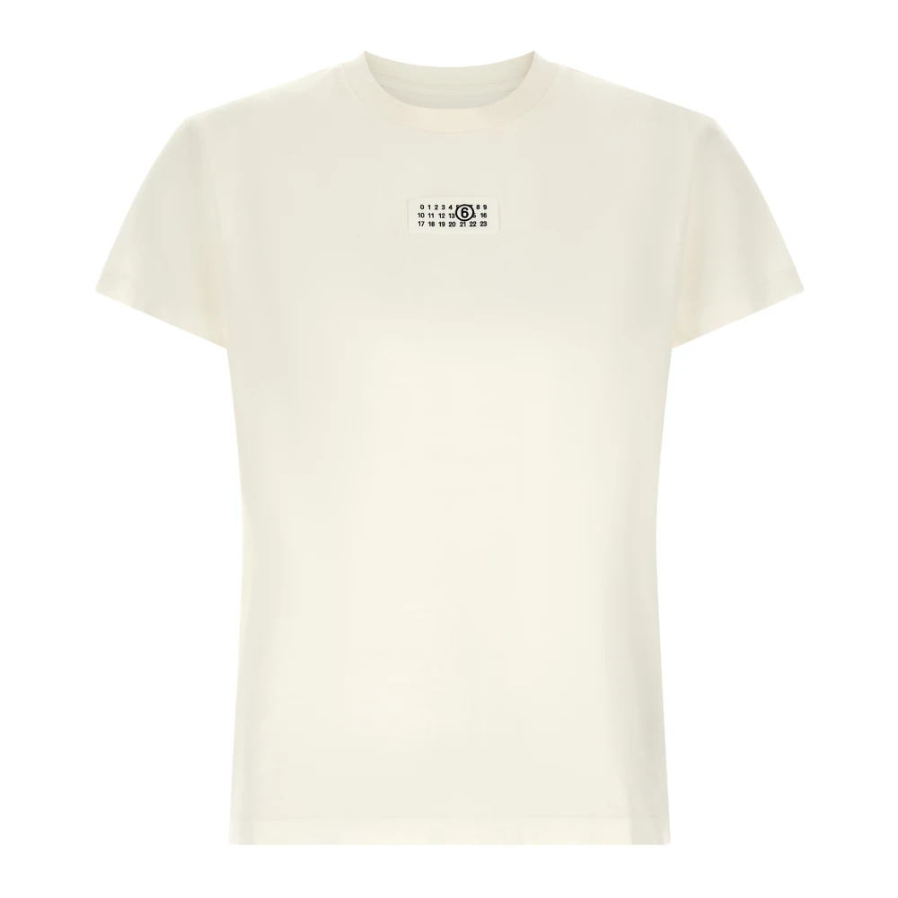 Mm6 Maison Margiela Mujer Blanco Camisetas, Talla: L