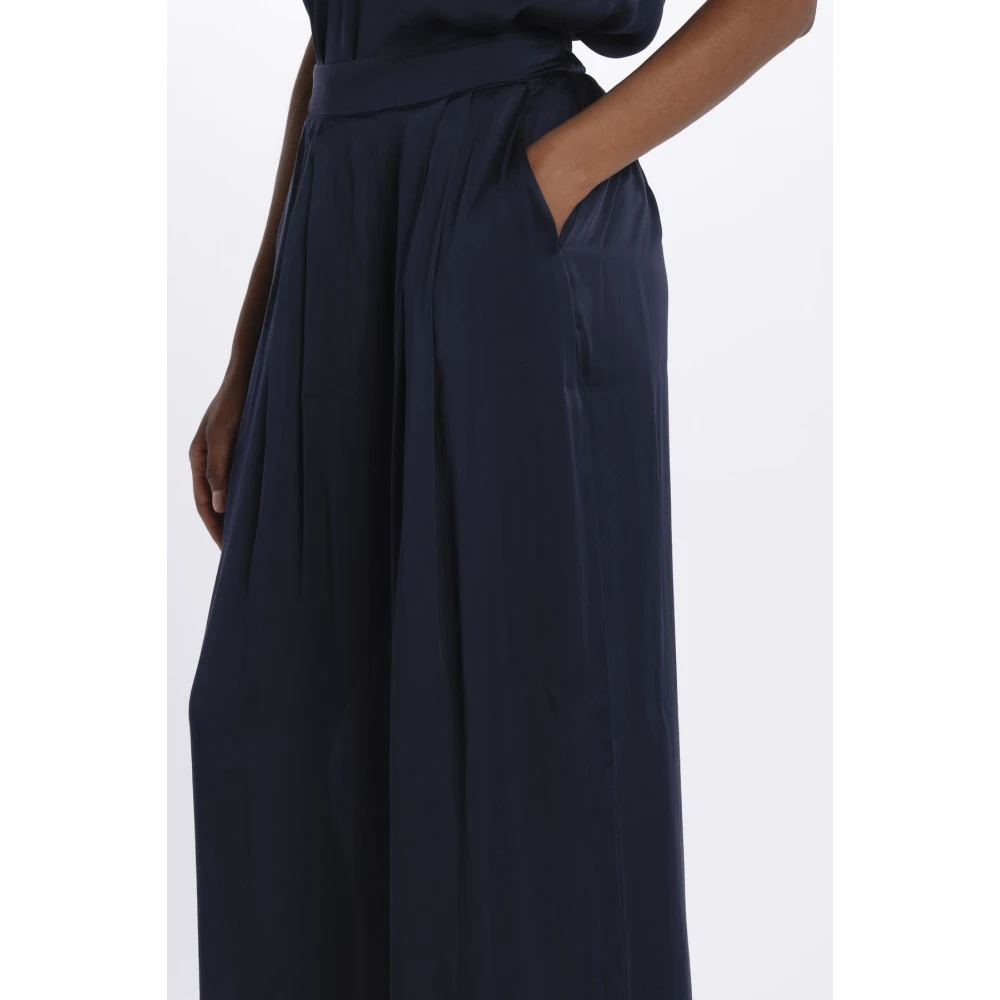 Momoni Blauwe Zijden Top Blue Dames