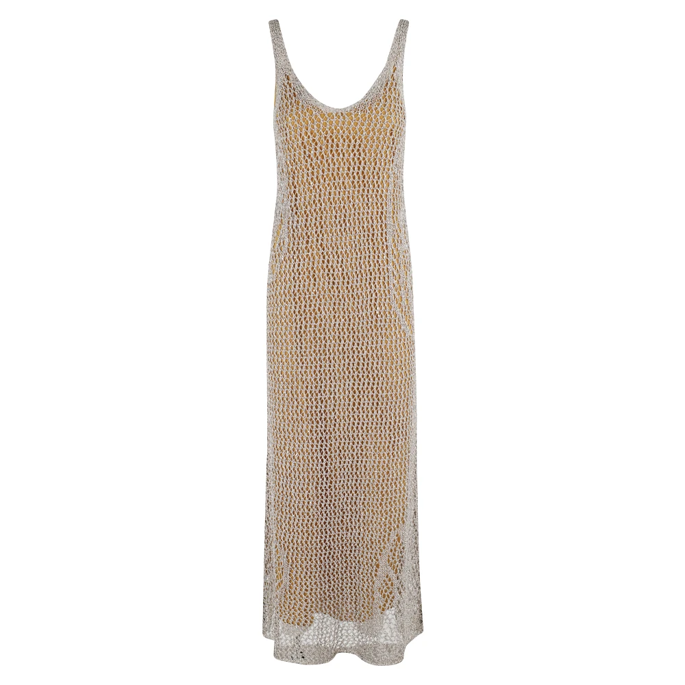 Pinko Donna Beige Abiti, M, New,
