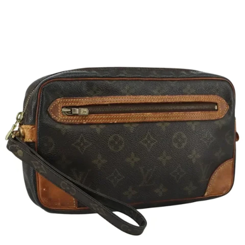 Louis Vuitton Vintage Pre-owned Canvas clutches Brown Dames