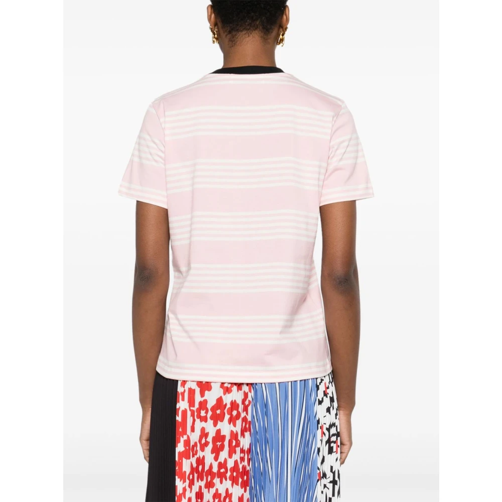 Msgm Roze Crew Neck T-shirts en Polos Pink Dames