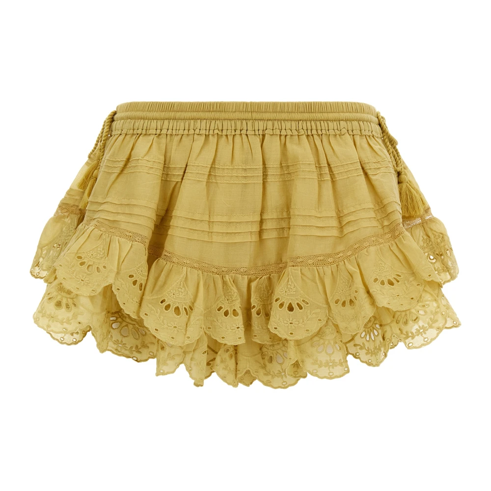 Marant Étoile Women's Yellow Short Skirts, M, Puria Shorts