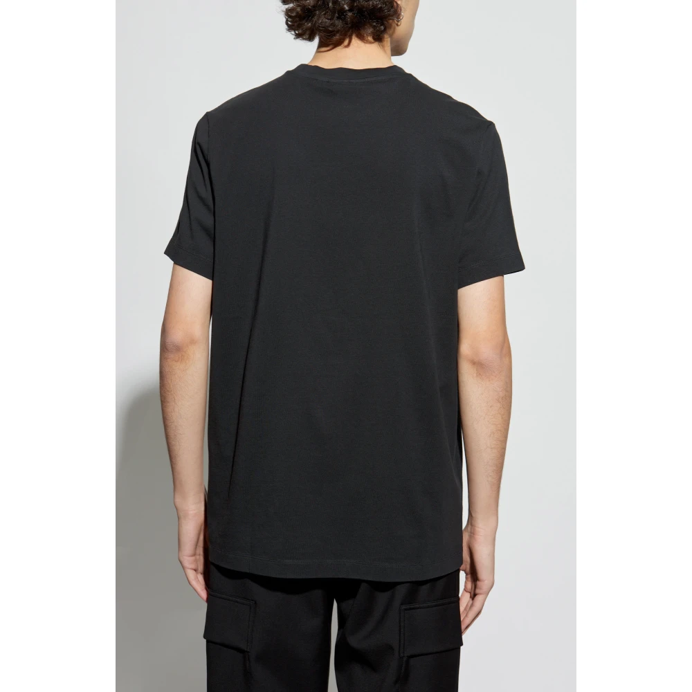 Canada Goose T-shirt met geborduurd logo Black Heren