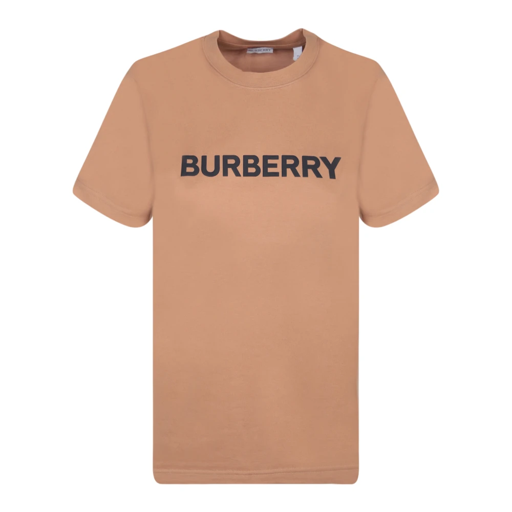 Burberry Logo Print Ronde Hals T-Shirt Brown Dames