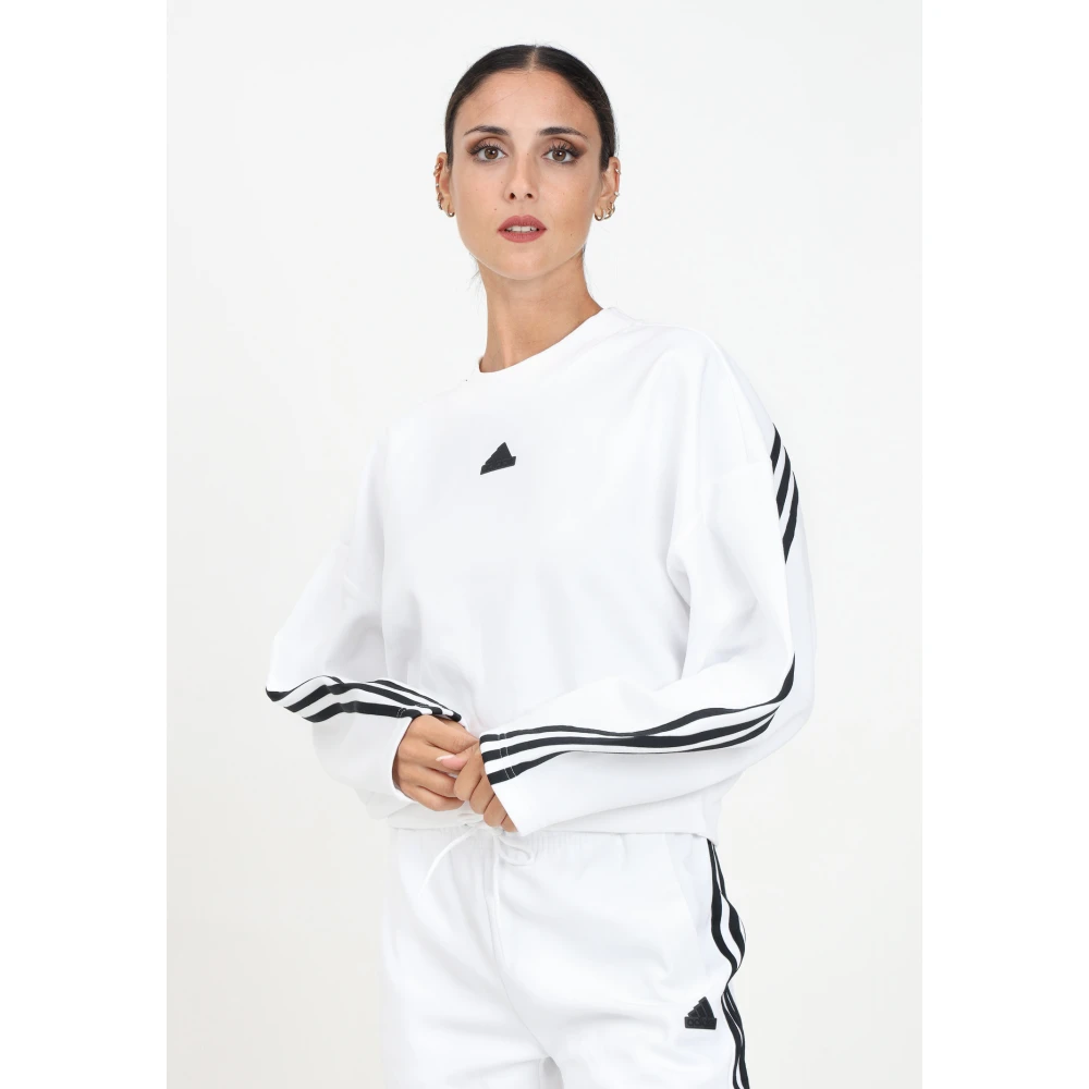 Adidas Future Icons 3-Stripes Wit Sweatshirt White Dames