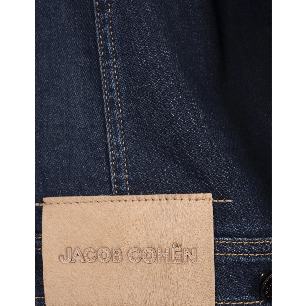 Jacob Cohën Blauwe Sherpa Denim Truckerjas Blue Heren
