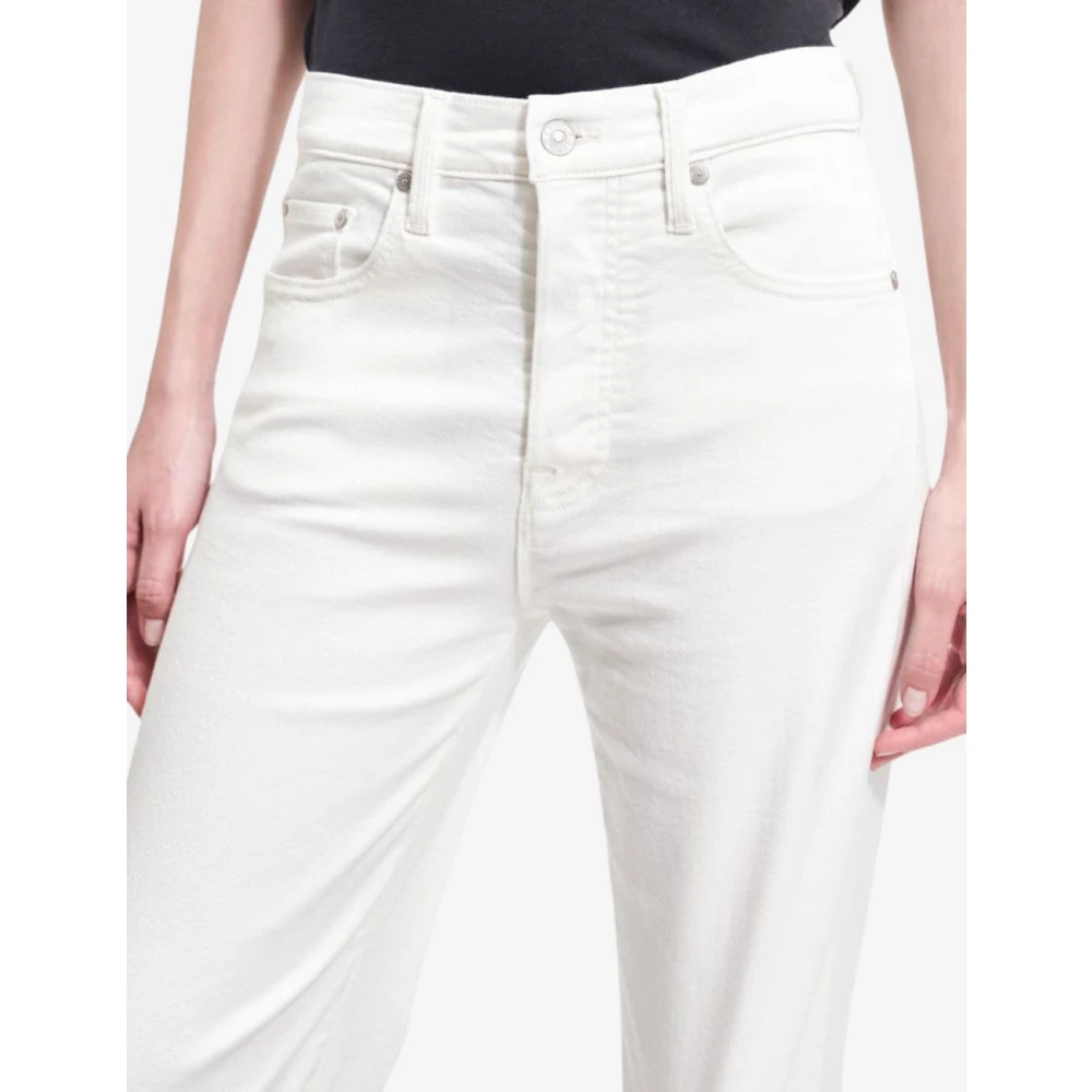 Cycle Witte Flared Jeans met Hoge Taille White Dames