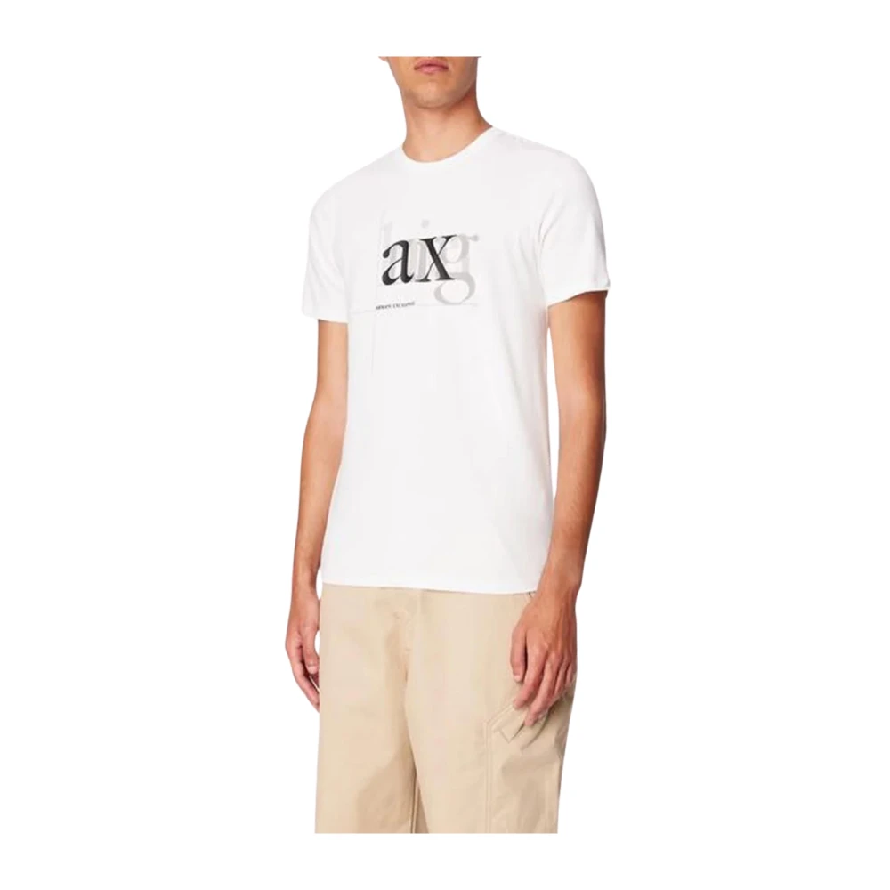 Armani Exchange Basic Tee White Heren