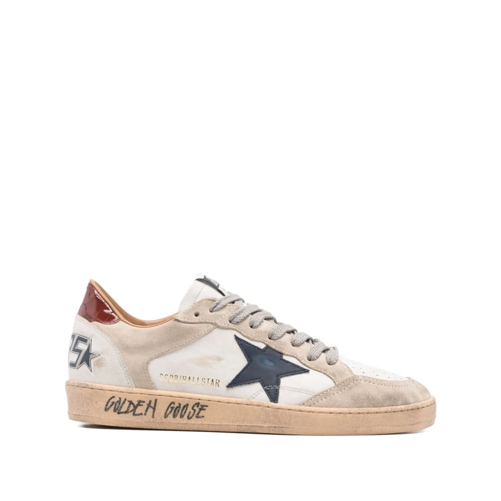 Golden Goose Men's White Ball Star Trainers - Sneakers - 10 Uk- Shoes