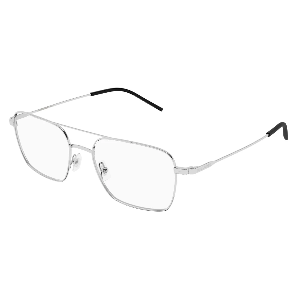 Saint Laurent Unisex Gray Glasses, 53 Mm, Aviator Optical Frame
