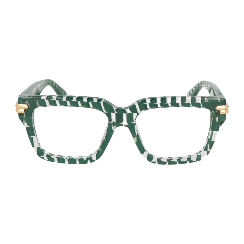 Bottega Veneta Onregelmatige acetaat brilmontuur model Green Unisex
